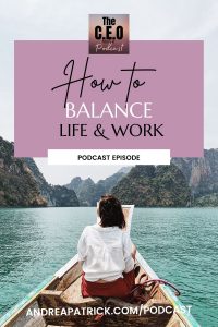 how to balance life and work