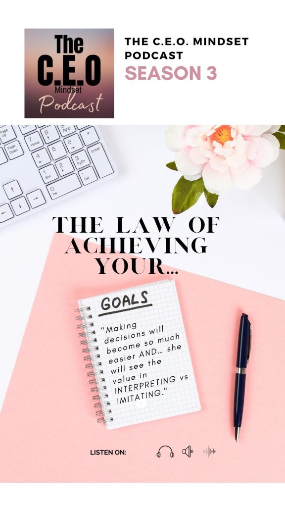 PIN THE LAW OF ACHIEVING YOUR GOALS