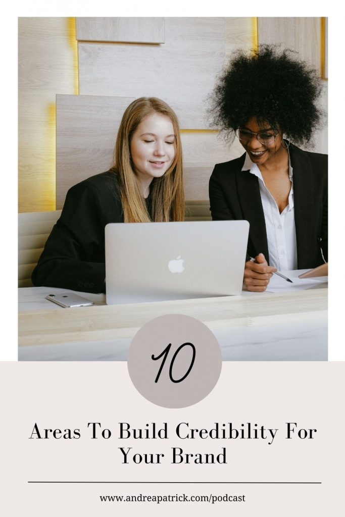 credibility in 10 areas with Andrea Patrick