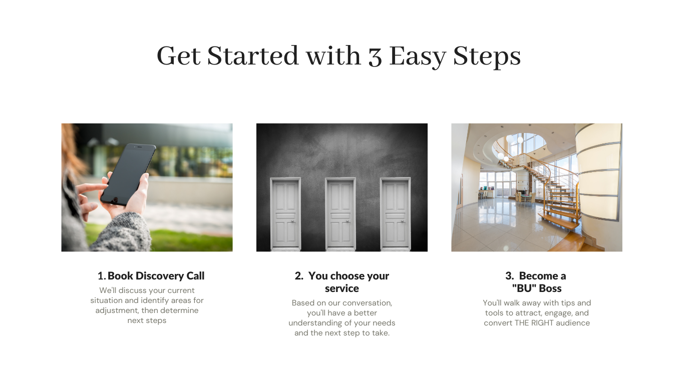 3 Steps To work with me