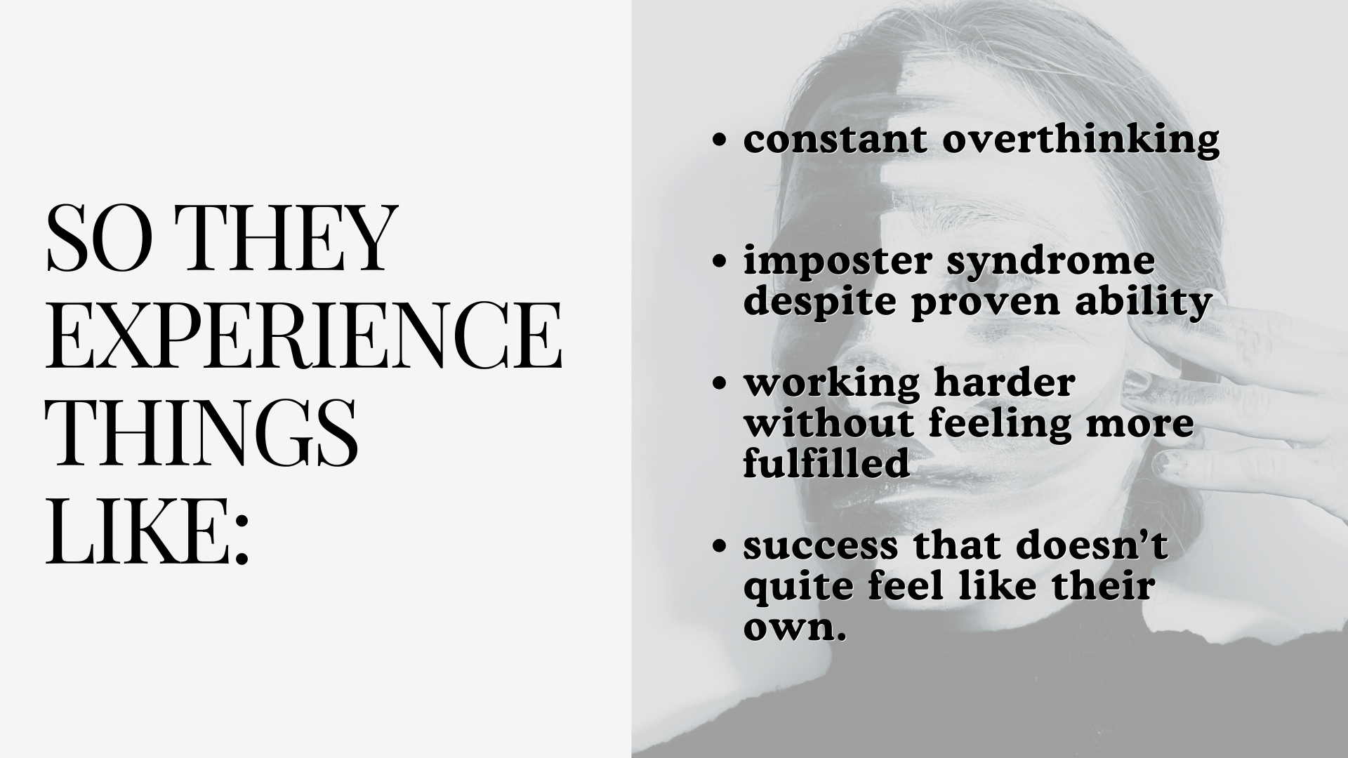 What high performers experience